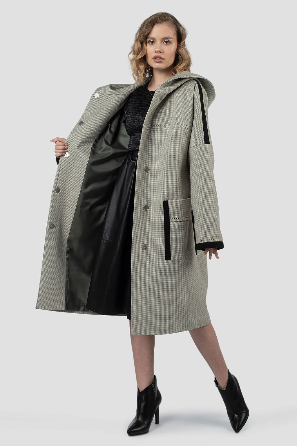 01-12227 Пальто женское демисезонное - El podio фото 7