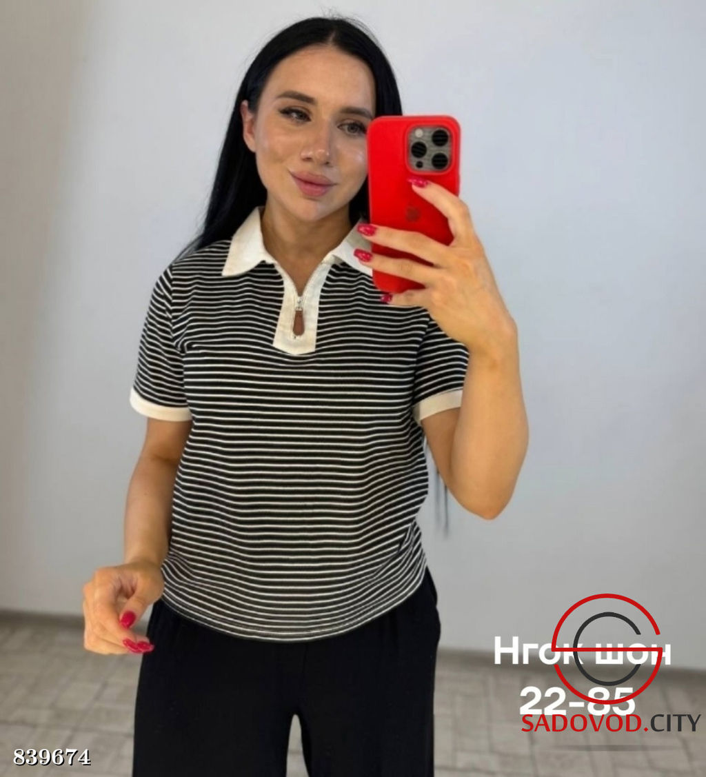 Футболка женская в полоску - Bruno фото 2