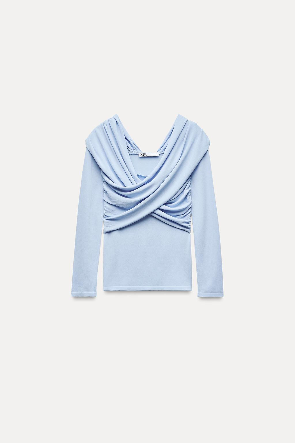 PLAIN KNIT MULTI-WAY TOP - Zara фото 6