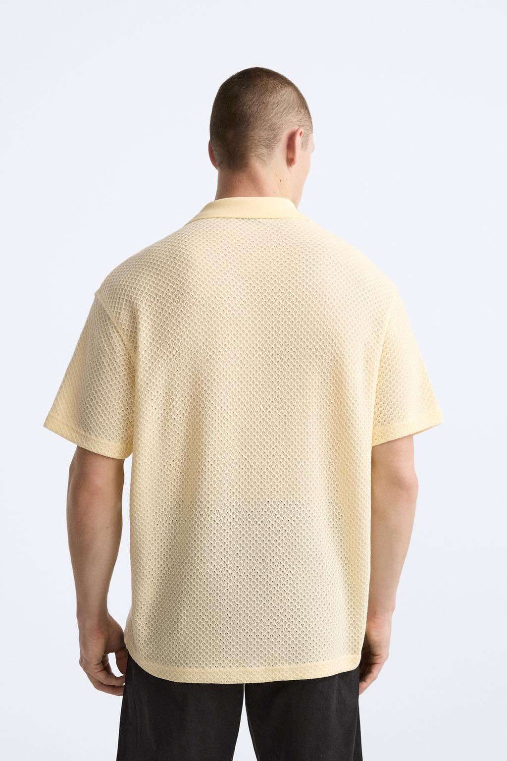 TEXTURED POLO SHIRT - Zara фото 19