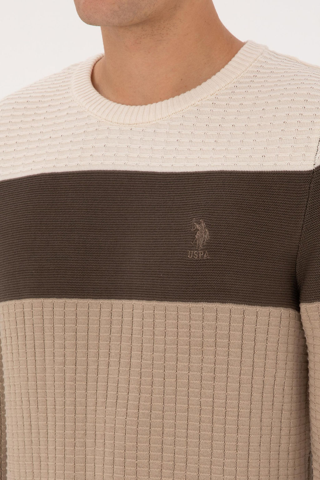 Erkek Regular Fit Bisiklet Yaka Vizon Sweatshirt - U.s. polo assn фото 7