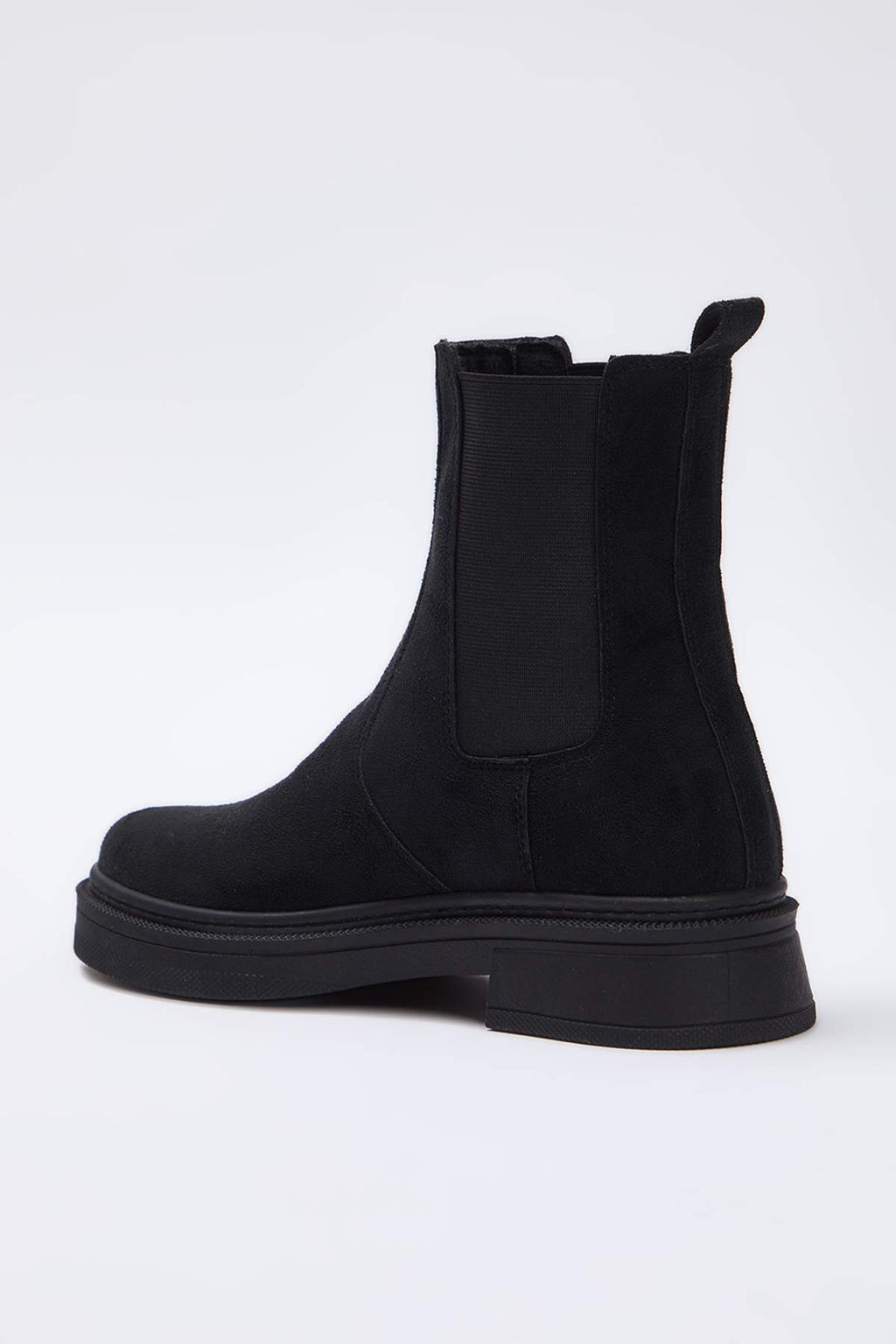 Siyah Suet Duz Tabanl? Chealsea Kad?n Bot TAKAW26BO00085