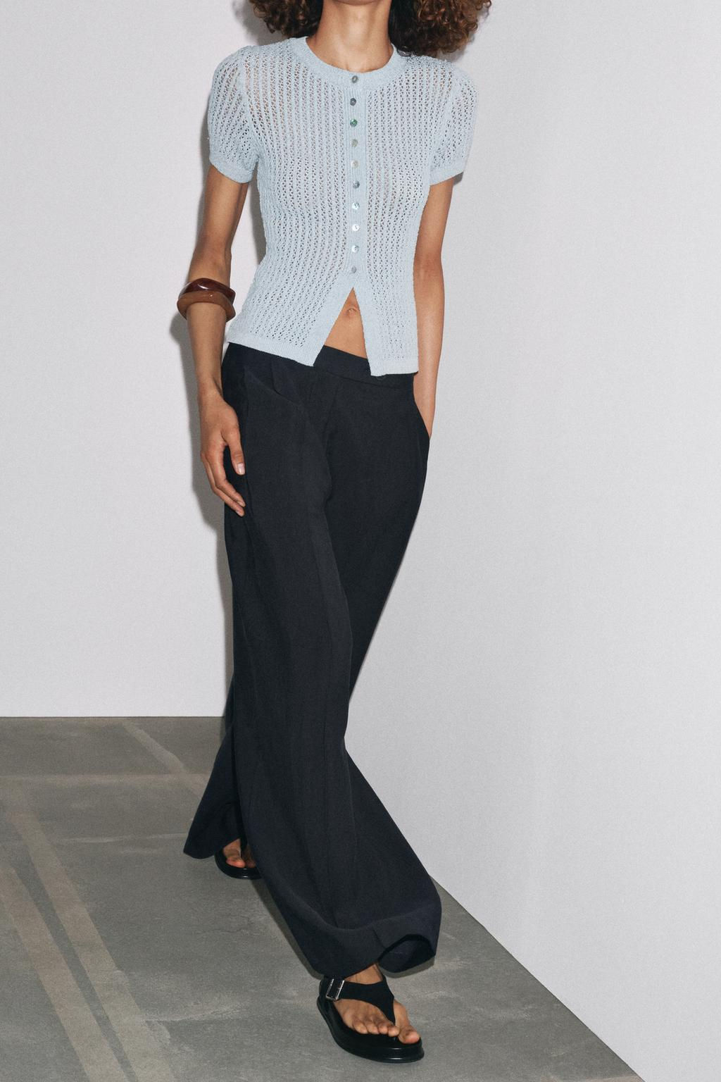 POINTELLE KNIT TOP - Zara фото 3