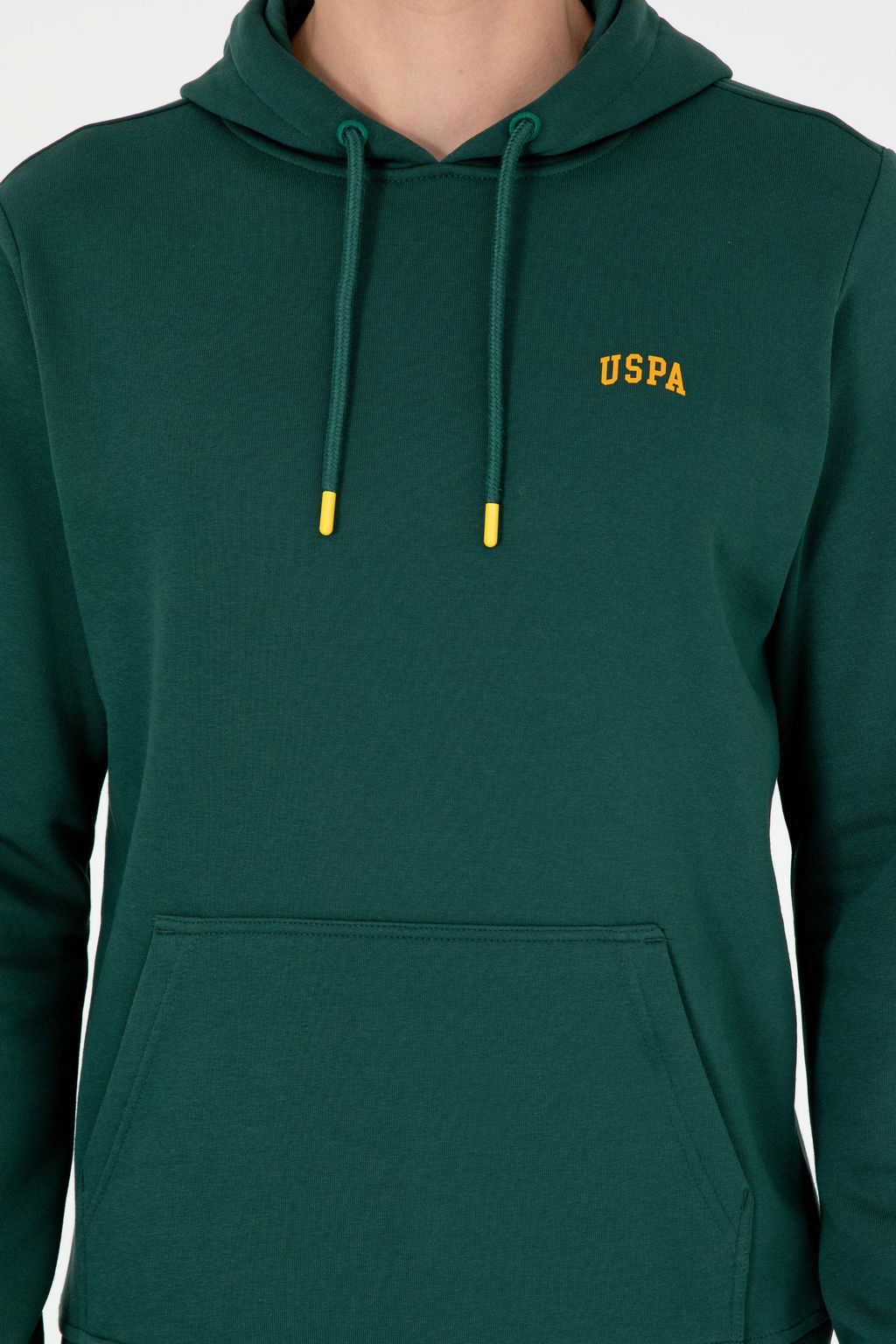 Мужской темно-зеленый базовый свитшот - U.s. polo assn фото 6