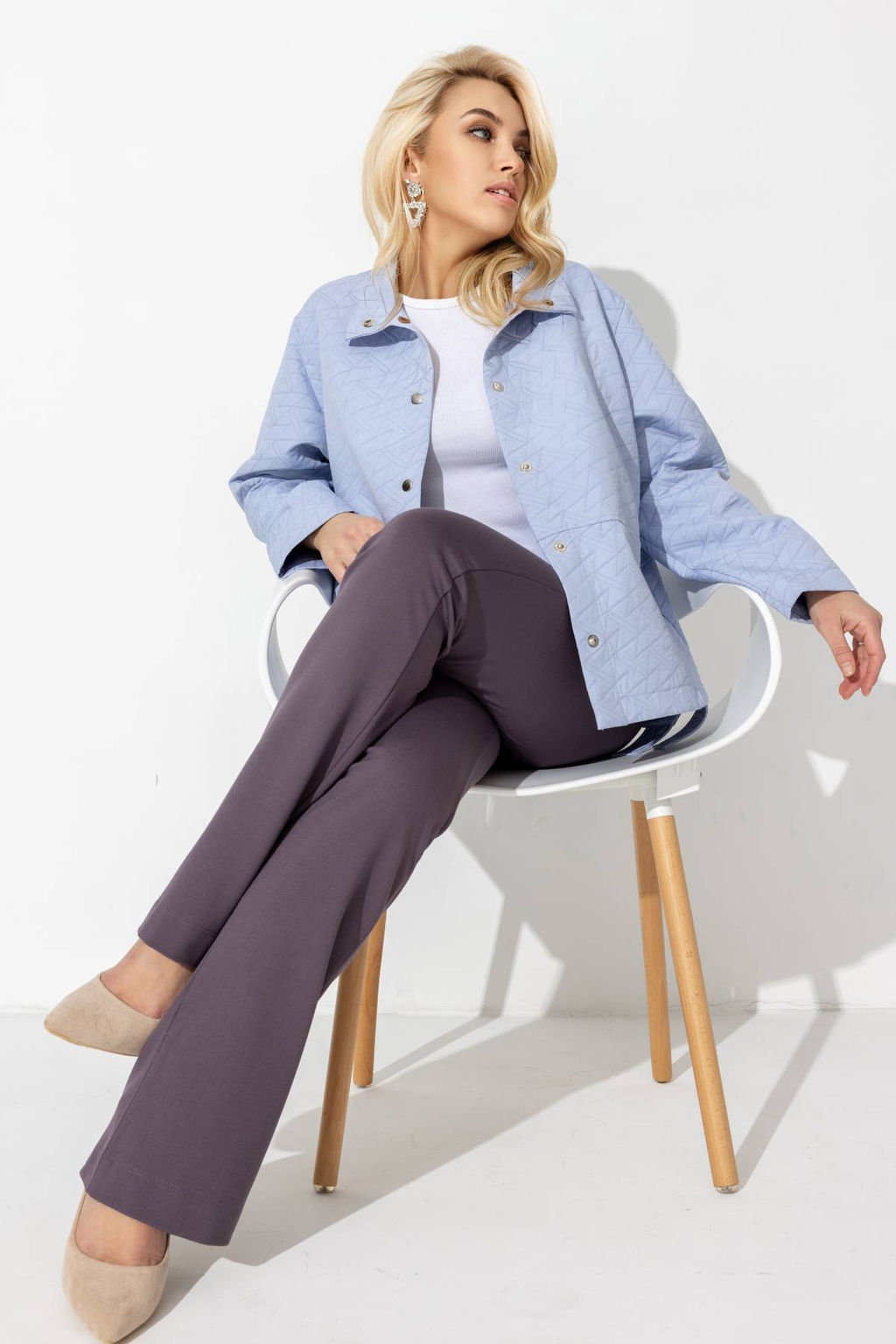 Жакет женский 4369/04/Голубой - Rise фото 4