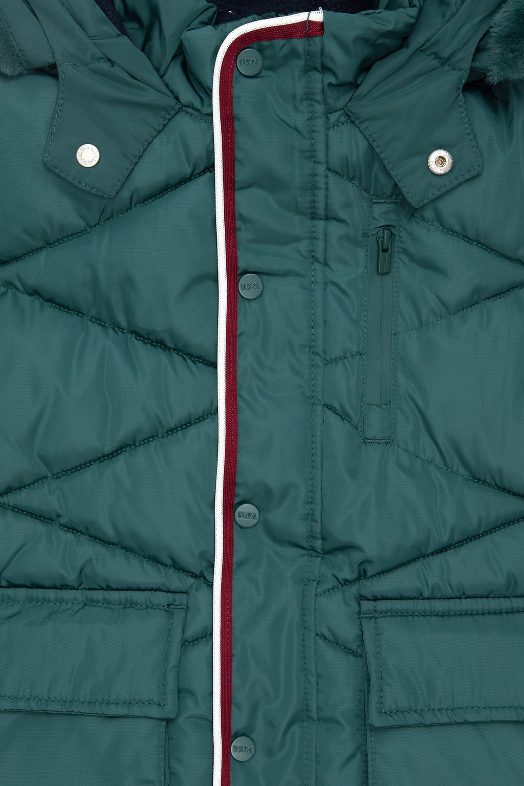 Темно-зеленое пальто для мальчика Неожиданная скидка в корзине - U.s. polo assn фото 3