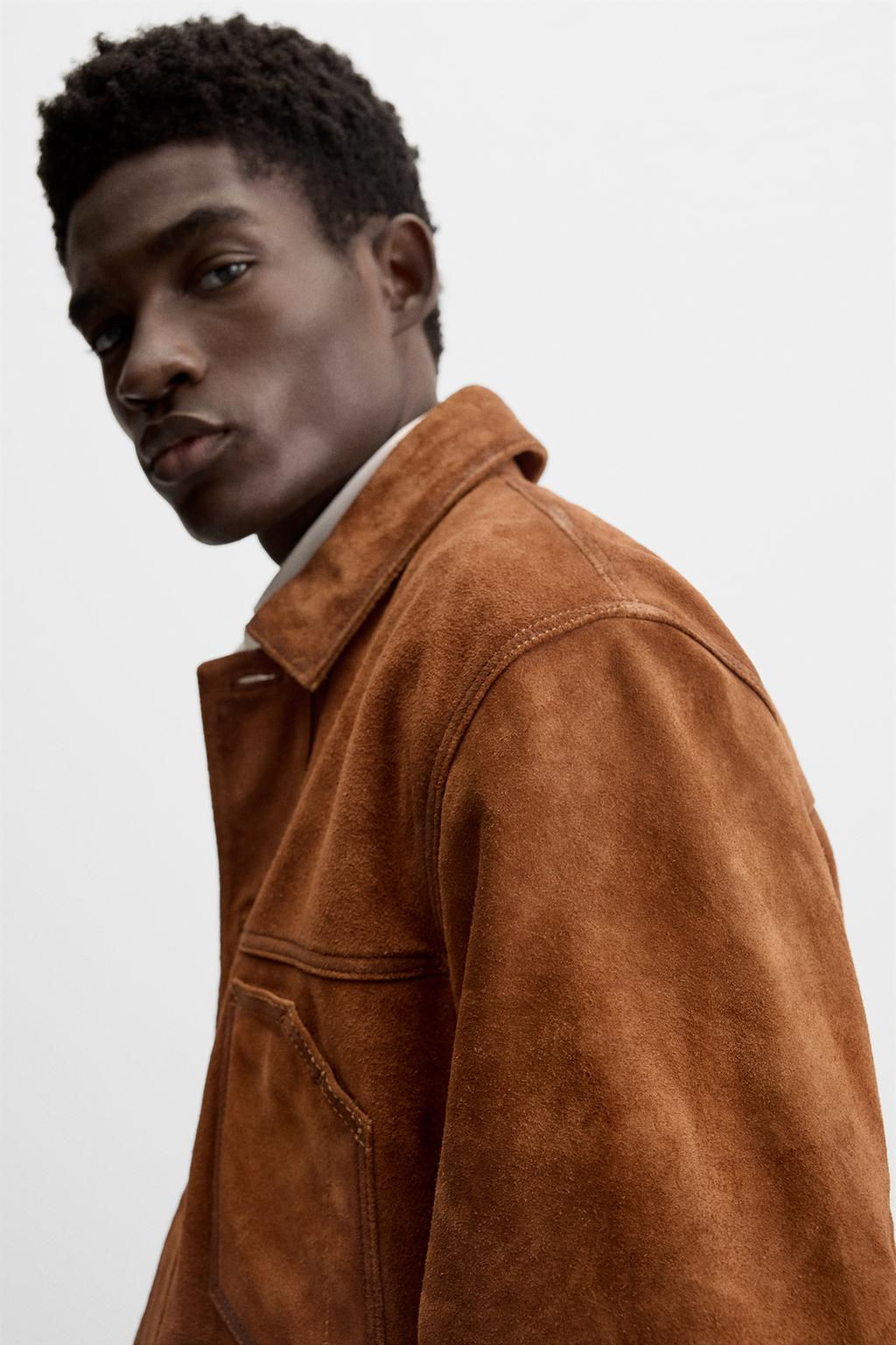 LEATHER JACKET WITH POCKETS - Zara фото 15