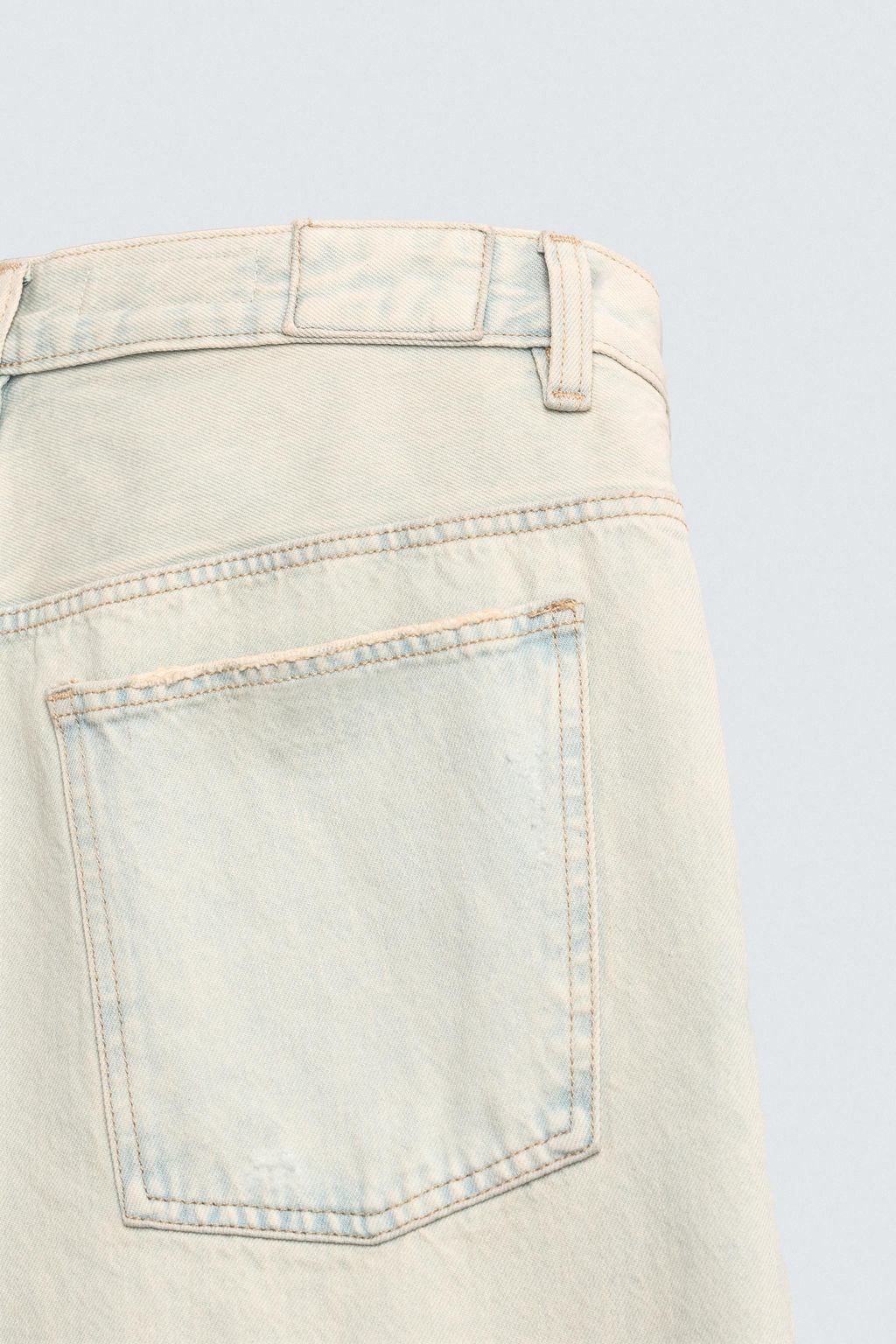 BERMUDA DENIM BAGGY FIT / Azul claro - Zara фото 10