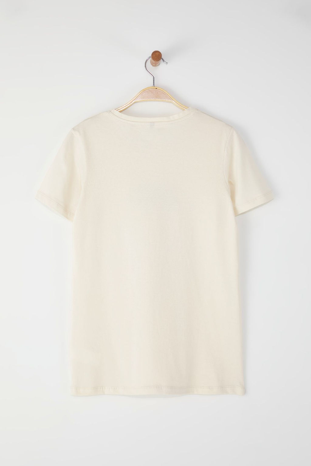 TRENDYOLMILLA Tas Slogan Bask? Detayl? Regular/Normal Kal?p Orme T-Shirt TWOSS25TS00190  фото 6