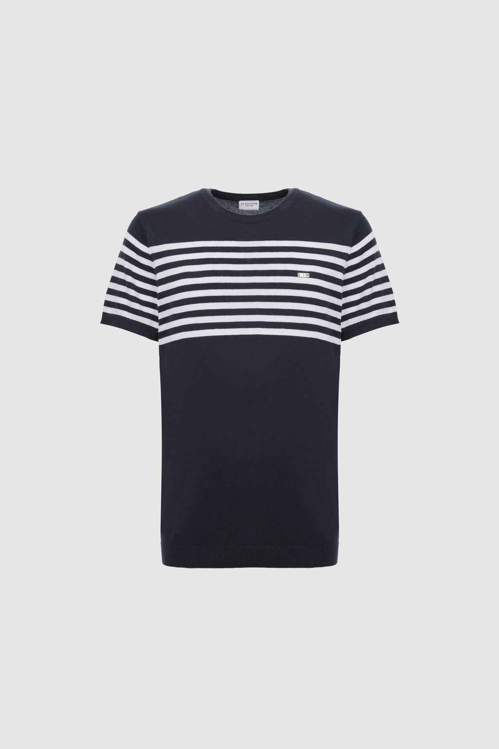 Erkek Slim Fit Bisiklet Yaka Lacivert Triko TiЕГrt - U.s. polo assn фото 7