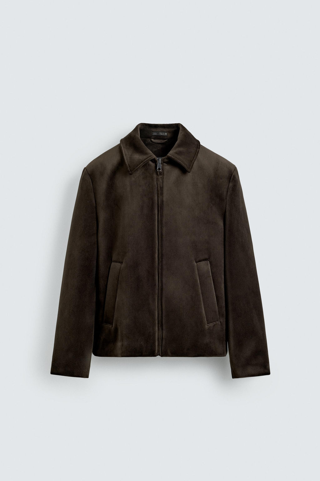 REGULAR FIT VELVET JACKET - Zara фото 7
