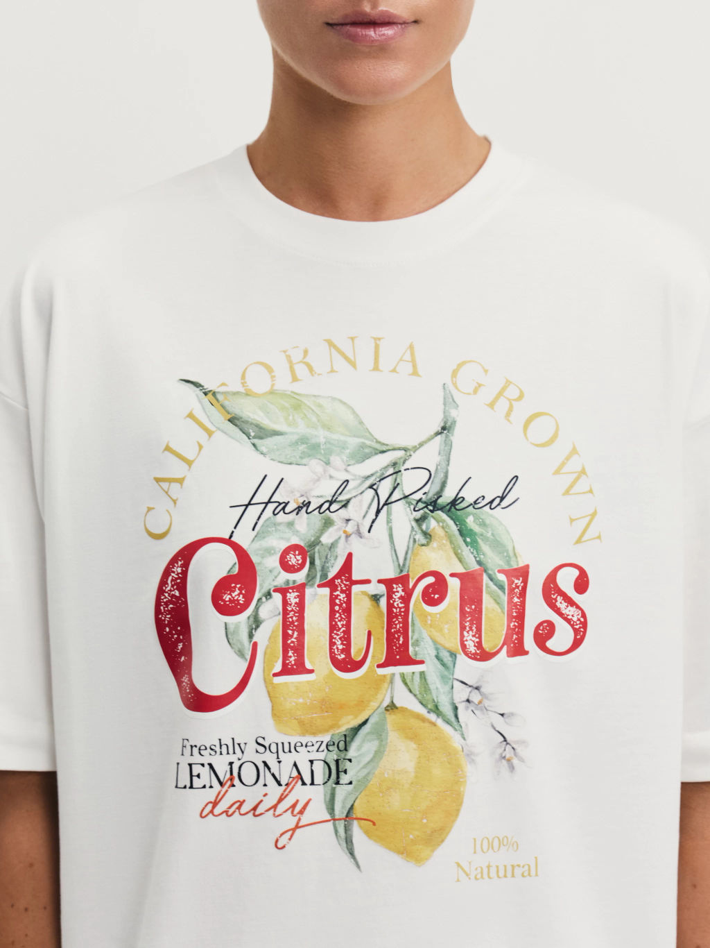 Футболка оверсайз с принтом / Zarina  фото 6