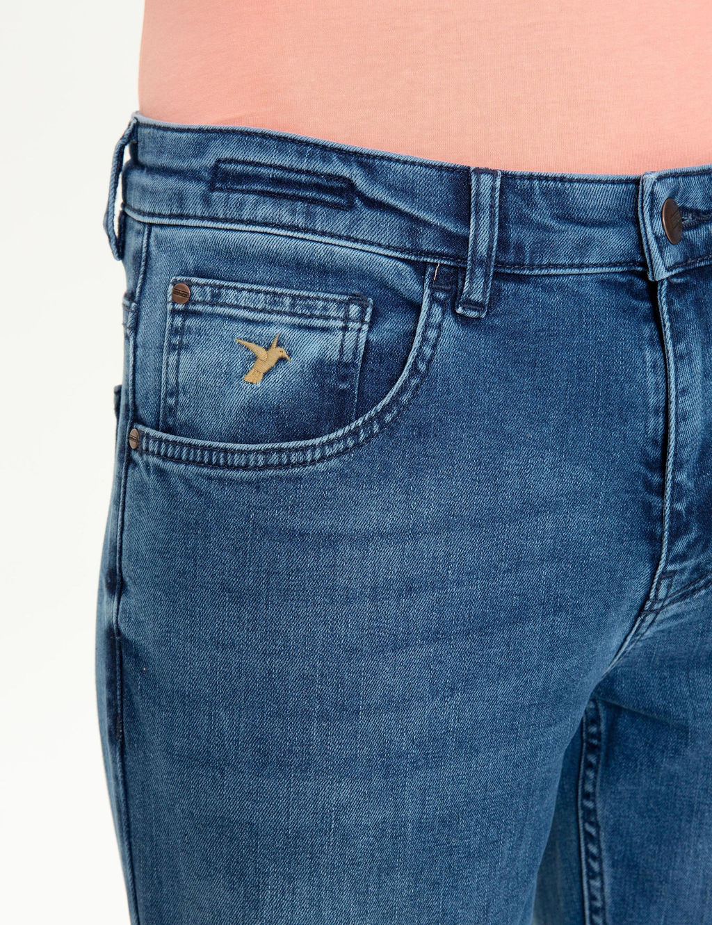 Синие зауженные джинсы - Cacharel фото 4