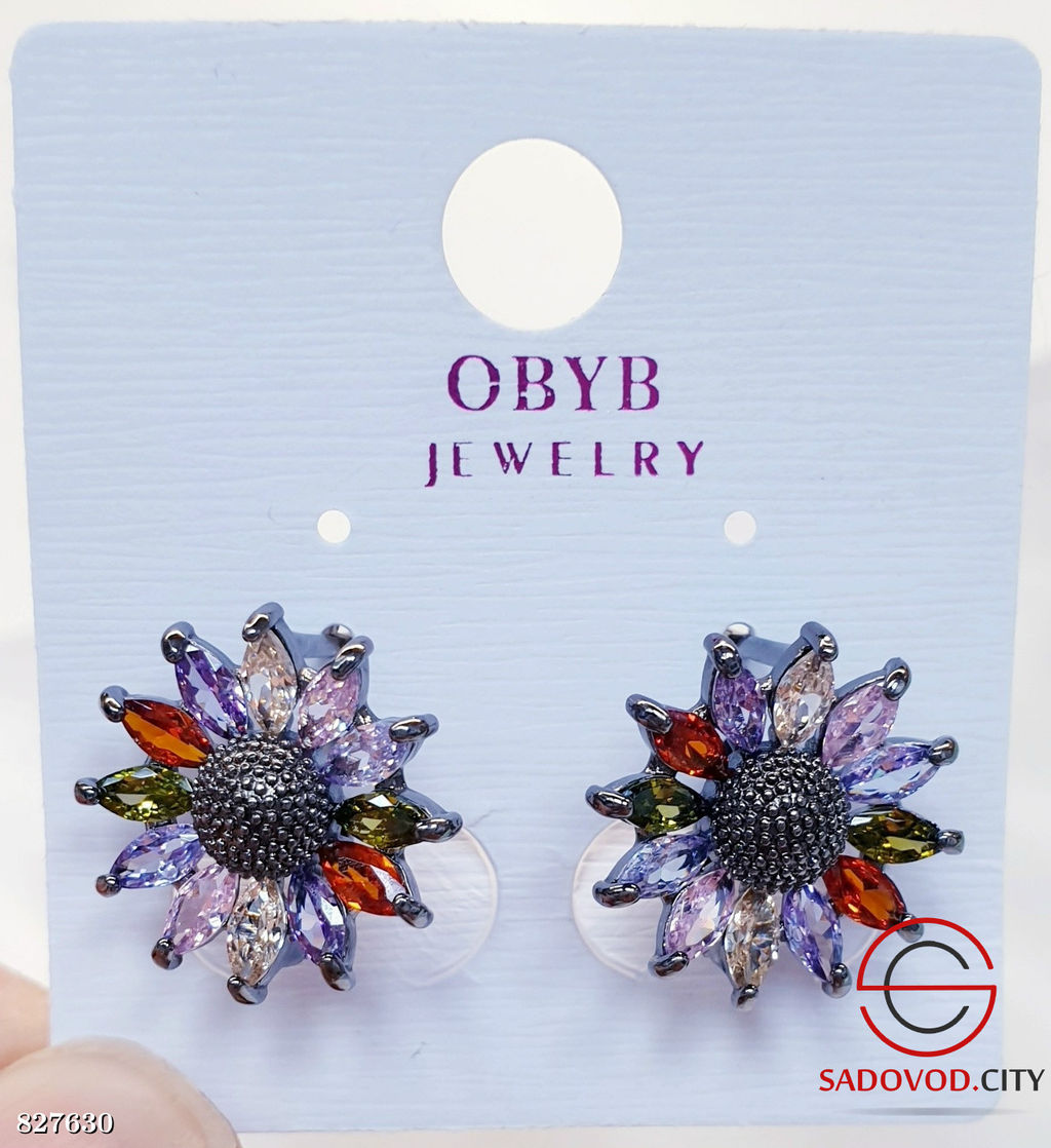 Серьги женские с камнями