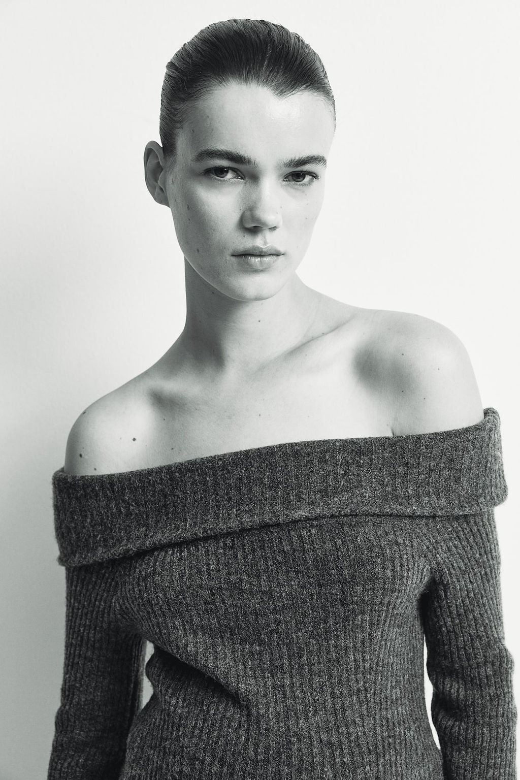 MAMA Vestido off-the-shoulder en punto de canale - H&m фото 2