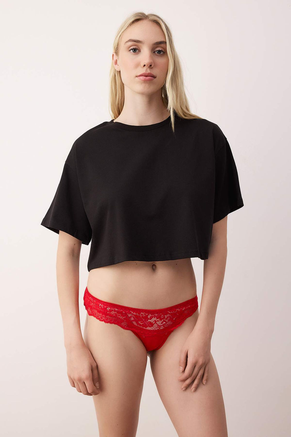 Siyah-Cok Renkli 3lu Paket Micro Dantel Detayl? Brazilian Orme Kulot THMAW26KU00025 - Trendyolmilla фото 6