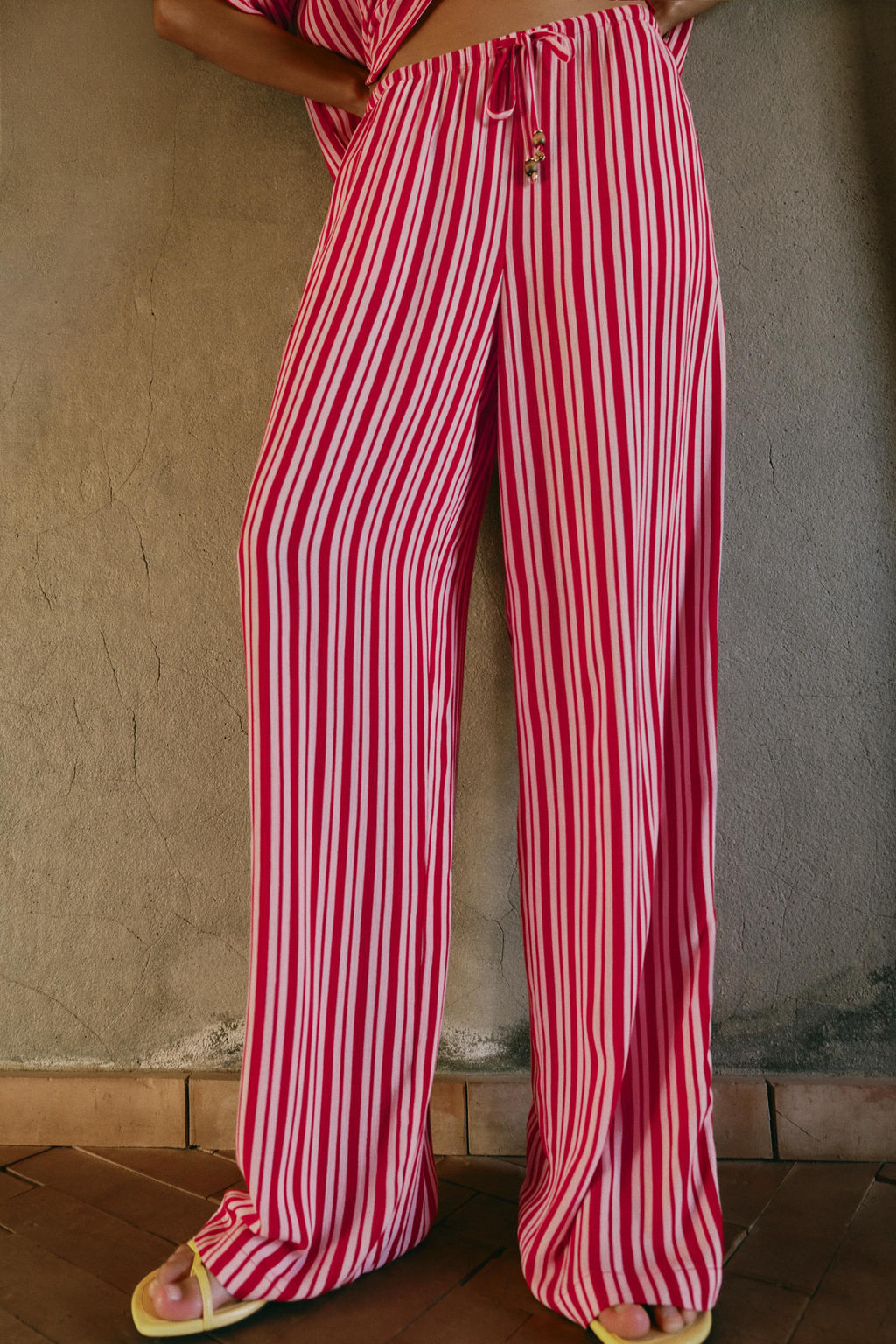 PANTAL?N ANCHO RAYAS / Multicolor - Zara фото 2