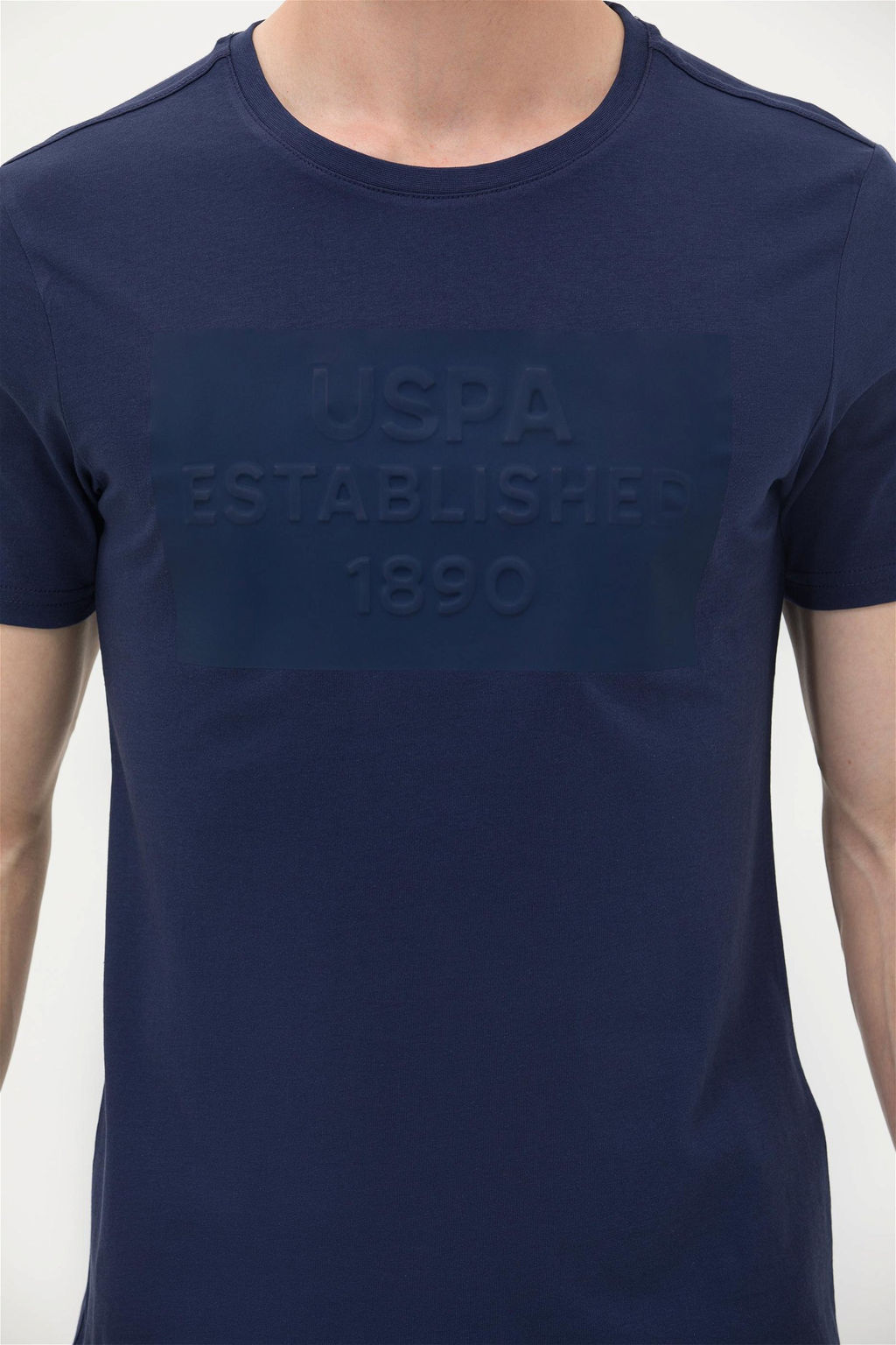 U. S. Polo Assn Мужская темно-синяя футболка с круглым вырезом - U.s. polo assn фото 14