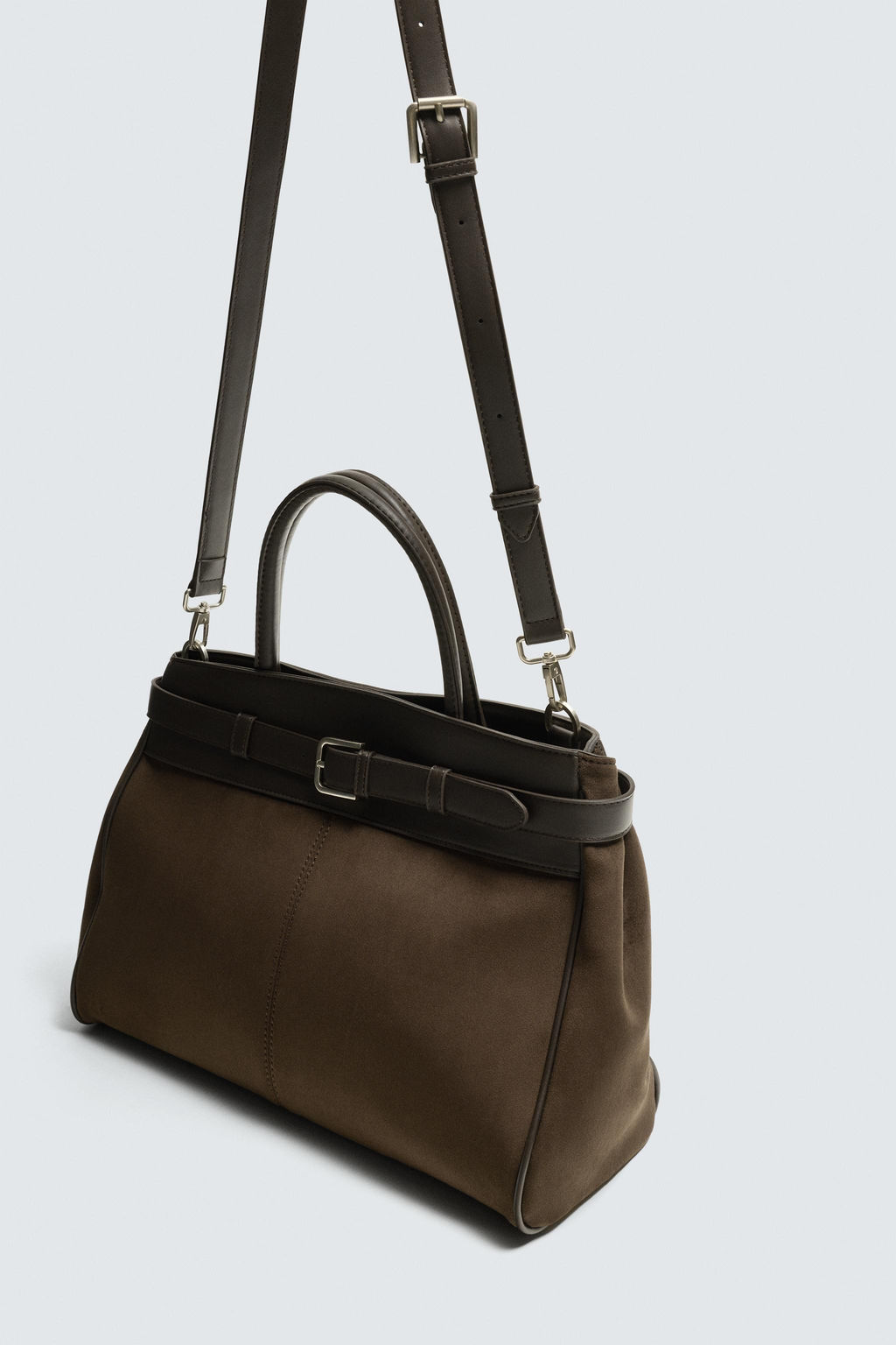 BOLSO COMBINADO CINTUR?N / Marr?n - Zara фото 3