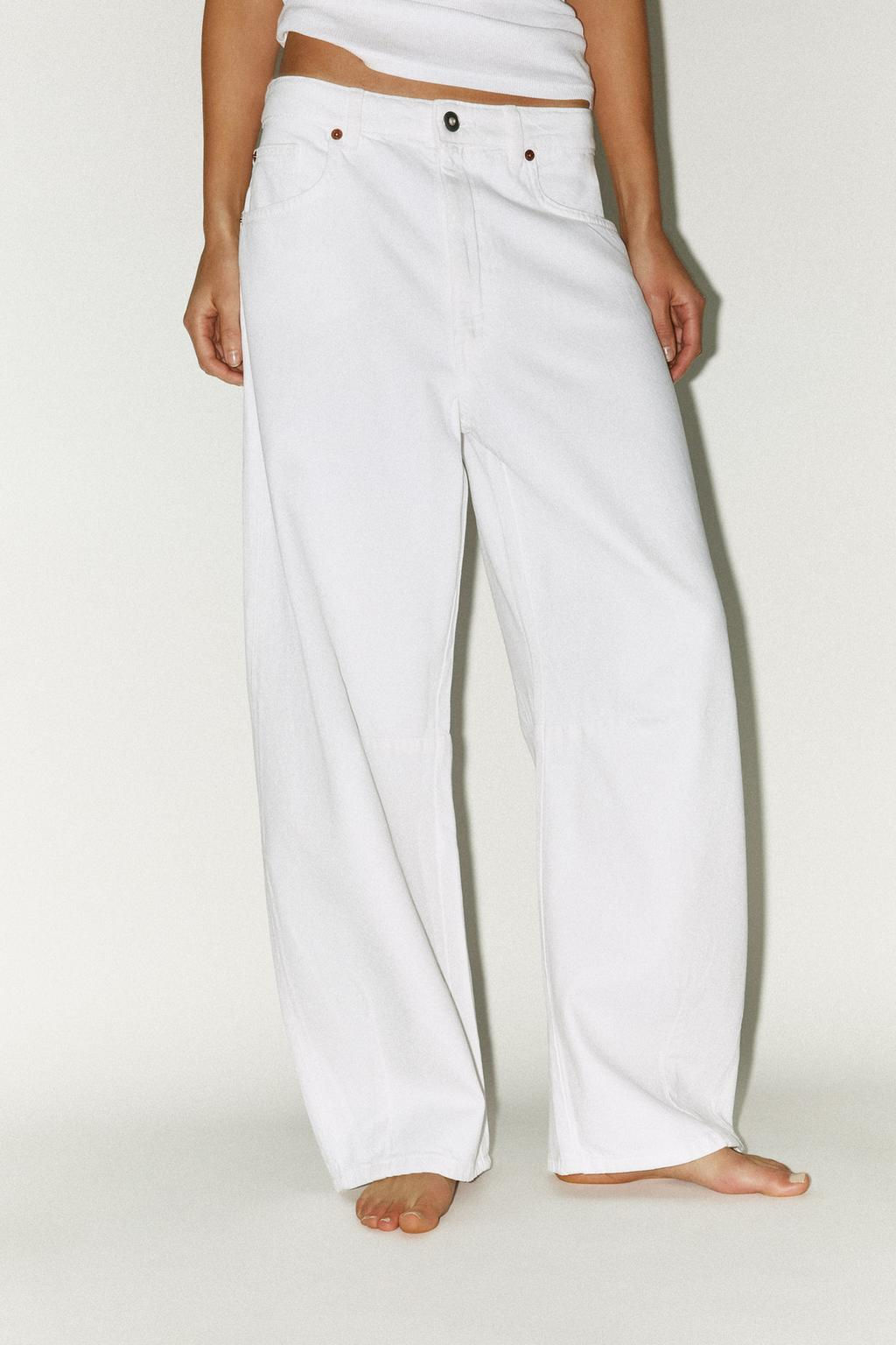 TRF BAGGY BALLOON MID-WAIST JEANS - Zara фото 43