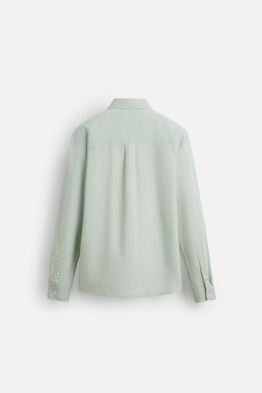 LINEN/COTTON SHIRT - Zara фото 17