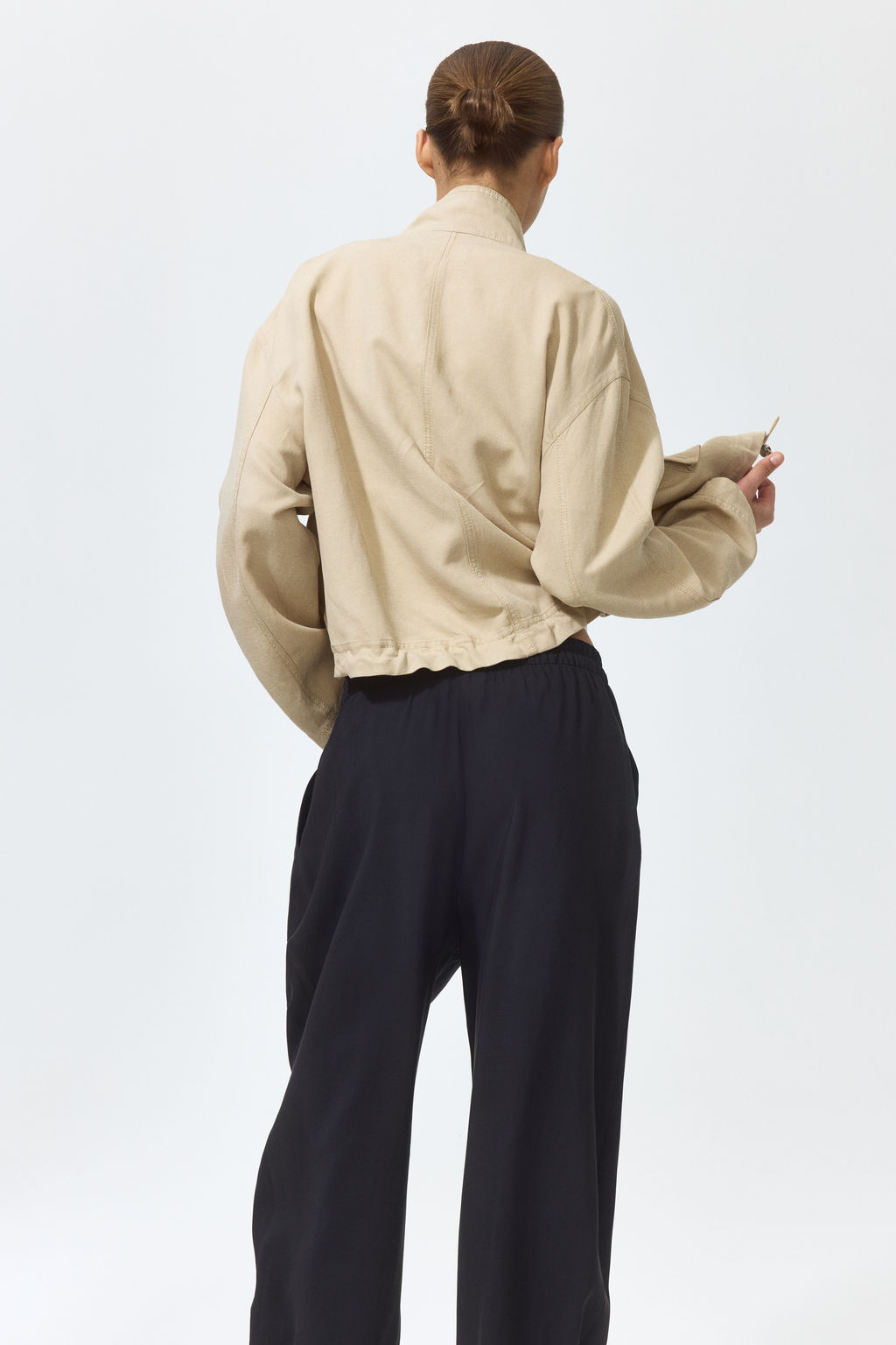 Pantal?n barrel con cord?n de ajuste - H&m фото 8