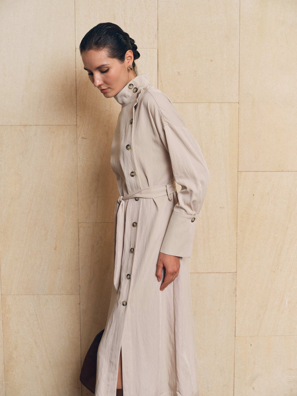 Платье с поясом 512.050112/Св.серый