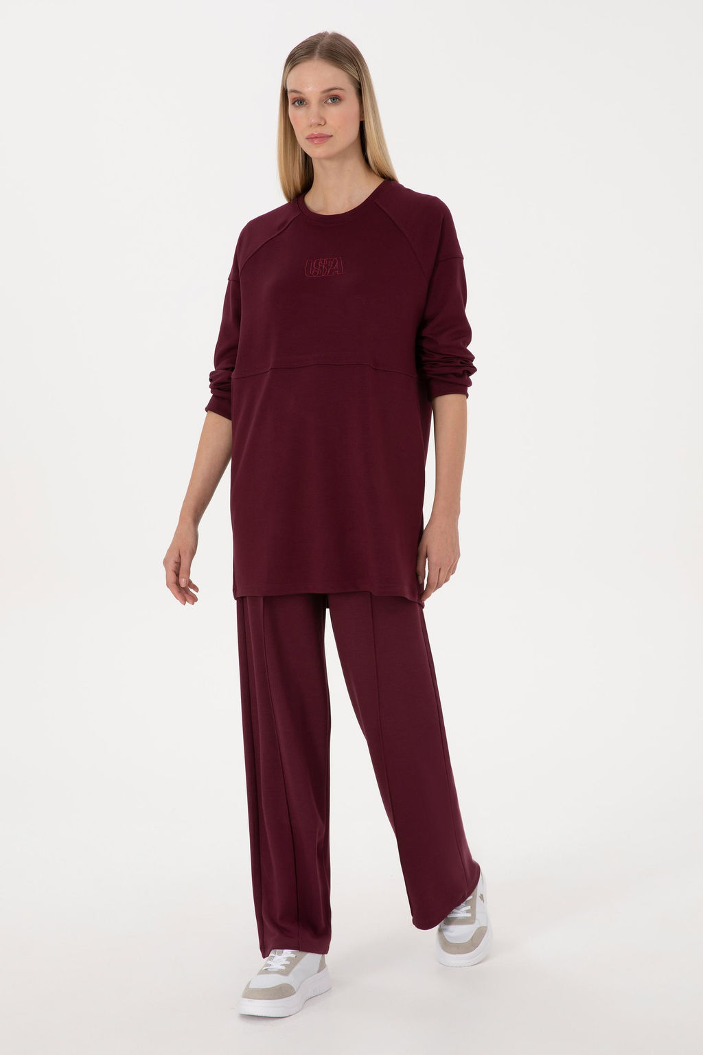 Kad_n Bordo Sweatshirt - U.s. polo assn фото 4