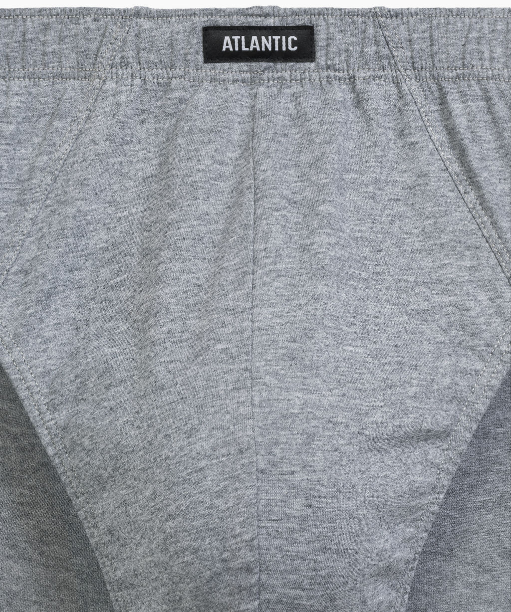 ATLANTIC 3MP-205 Трусы классика Check - набор 3 шт. темно-синий + серый меланж + зеленый  фото 5