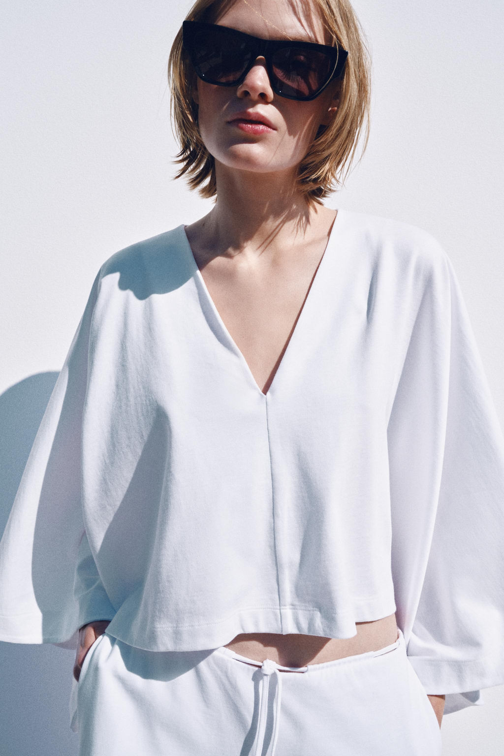 TOP CAPA VOLUMEN HEAVY COTTON / Blanco
