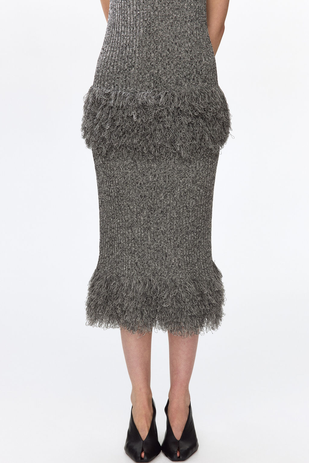 Falda en punto de canal? con flecos - H&m фото 5