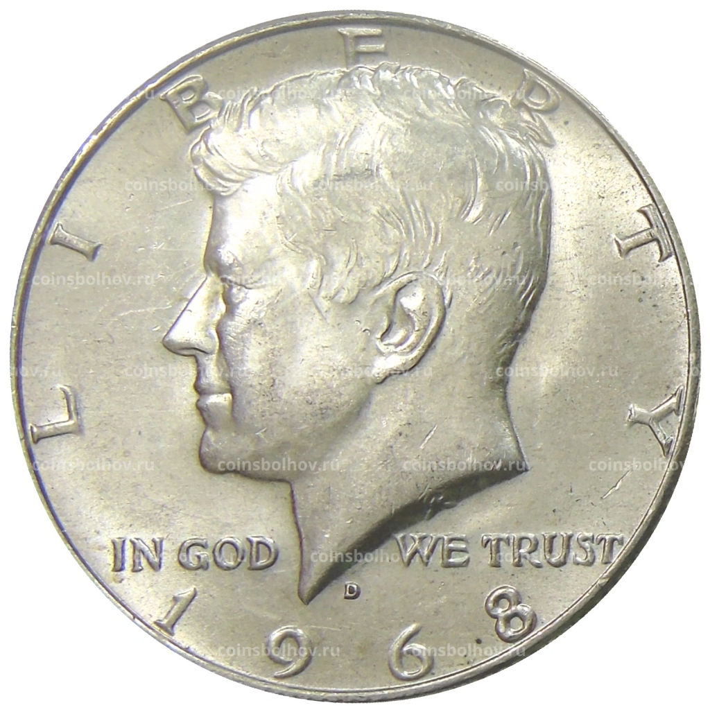 1/2 доллара (50 центов) 1968 года D США
