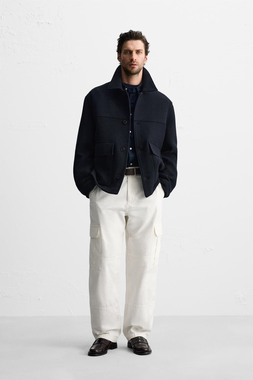 WOOL BLEND SHORT COAT - Zara фото 3