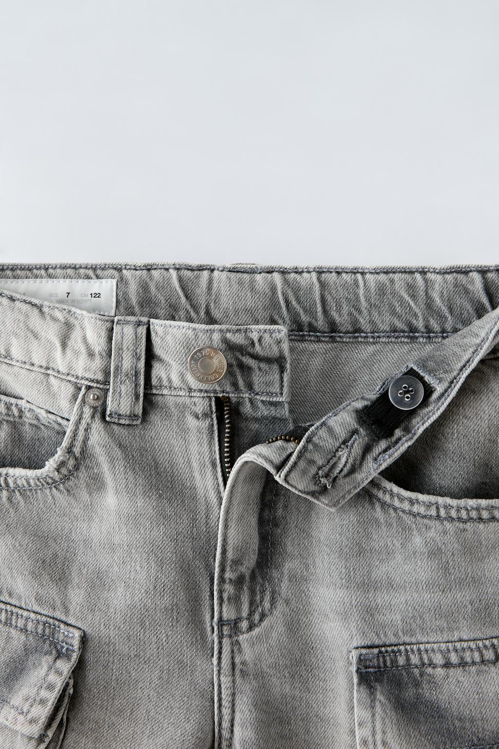 MULTI-POCKET DENIM BERMUDA SHORTS - Zara фото 4