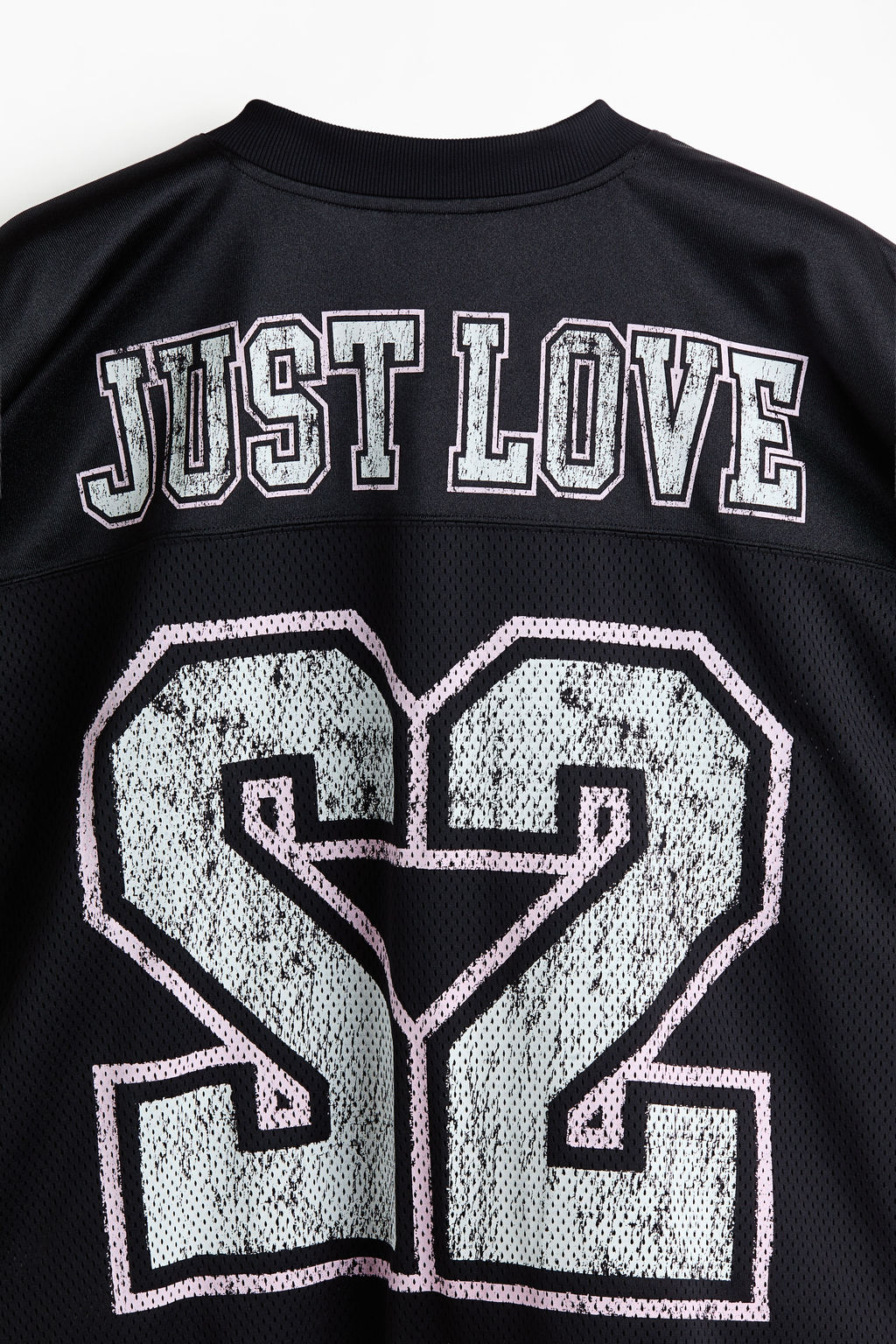 Camiseta de malla estampada Oversized Fit - H&m фото 5