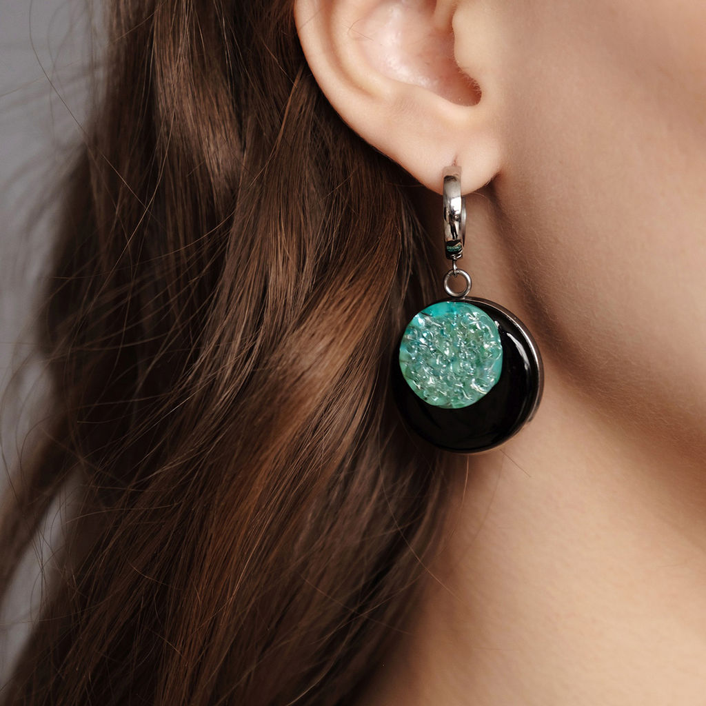 Серьги из муранского стекла MINT ECLIPSE LS3235 - Vloes фото 2