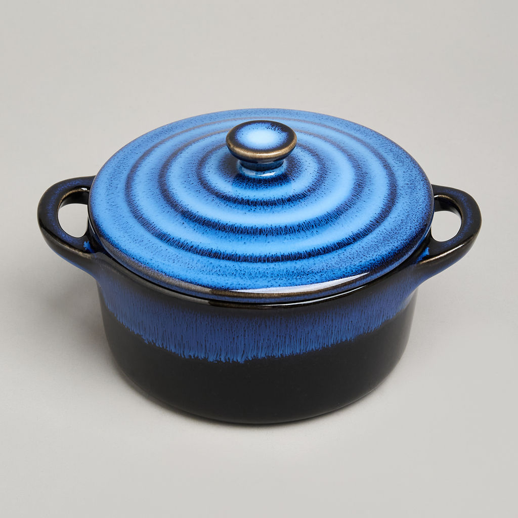 ГОРШОЧЕК ДЛЯ ЗАПЕКАНИЯ REACTIVE BLUE 18,5*14,5*6,5/10СМ 600 МЛ - Agness фото 5