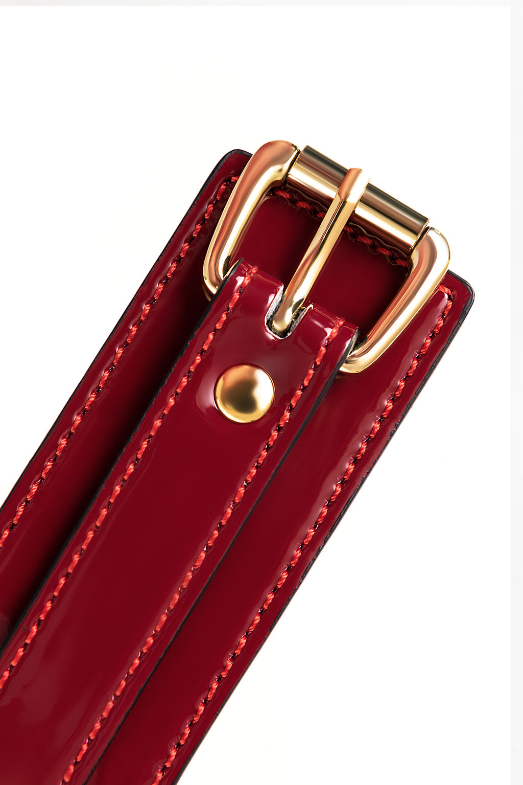 Ошейник TOYFA Theatre, PU кожа, красный, 41 см  фото 9