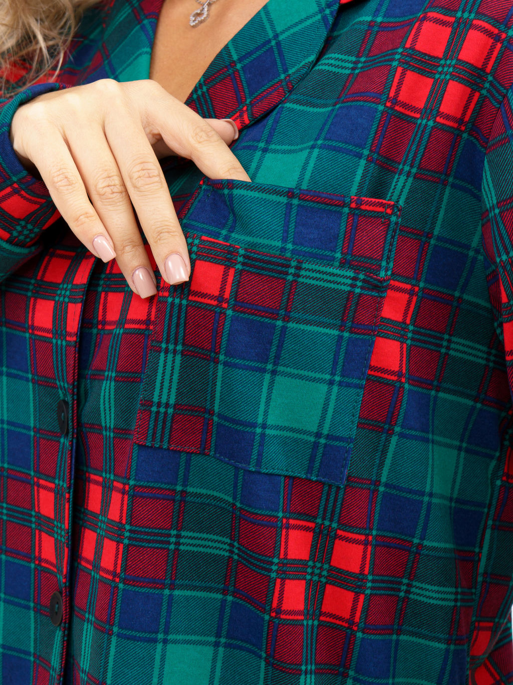 941 Пижама "Зеленая клетка"