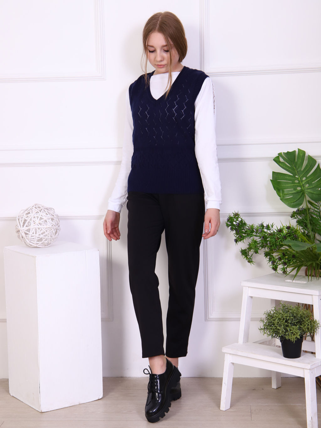 Жилет "Юлия-1" темно-синий