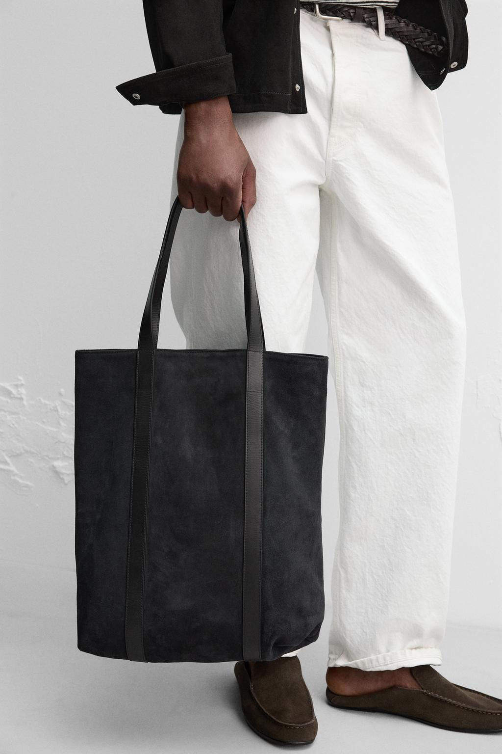 LEATHER SHOPPER BAG - LIMITED EDITION - Zara фото 2