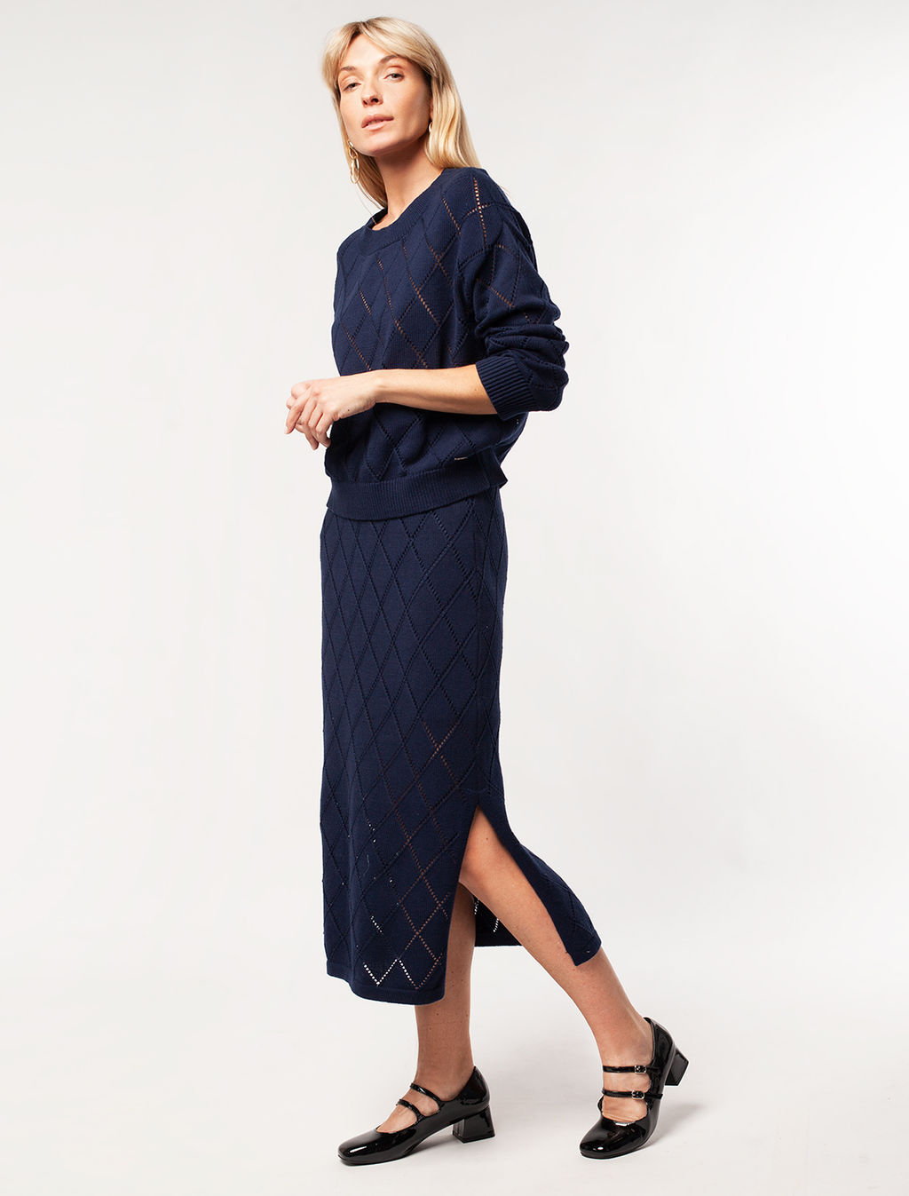 VILATTE / Вязаная юбка на подкладке  фото 5