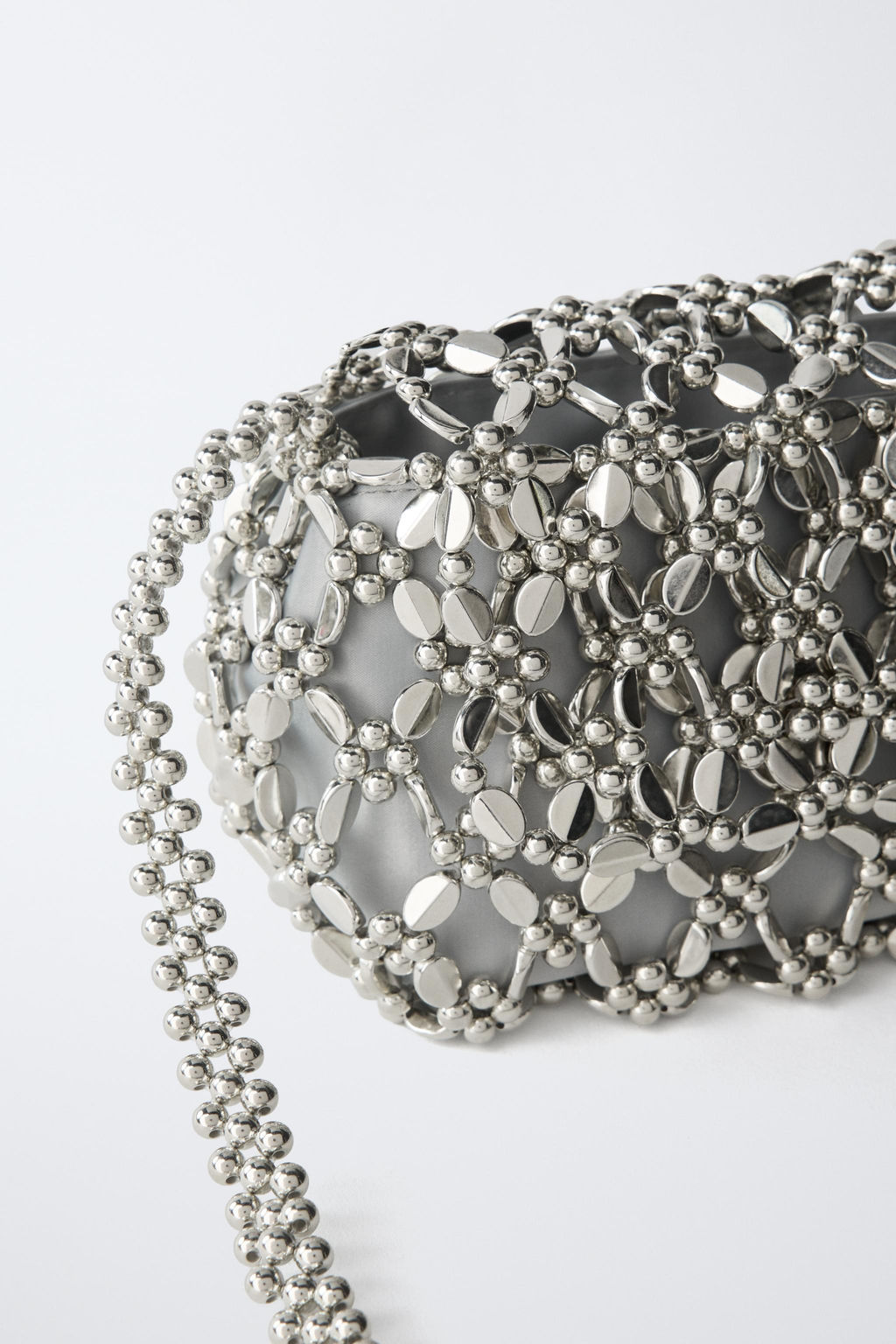 BOLSO ABALORIOS / Plata - Zara фото 3