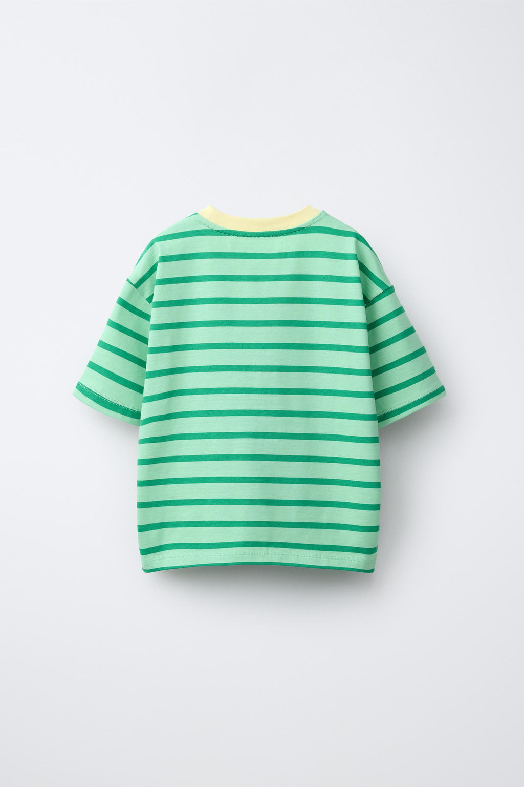 CAMISETA HEAVY WEIGHT RAYAS / verde lavado - Zara фото 2