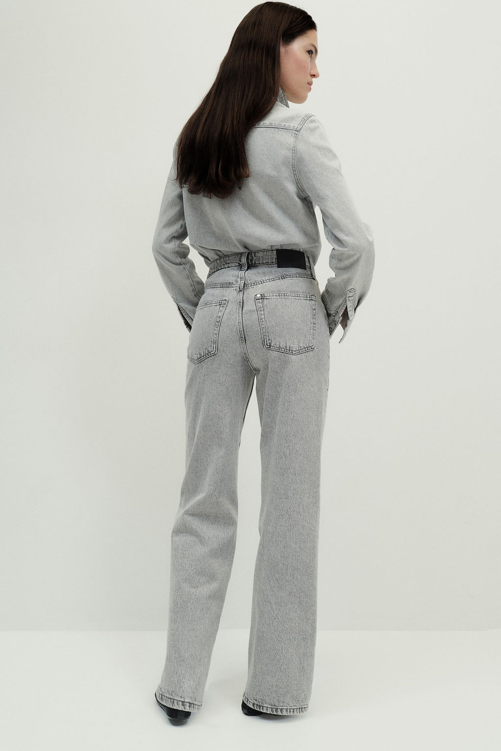 Wide Ultra High Jeans - H&m фото 5