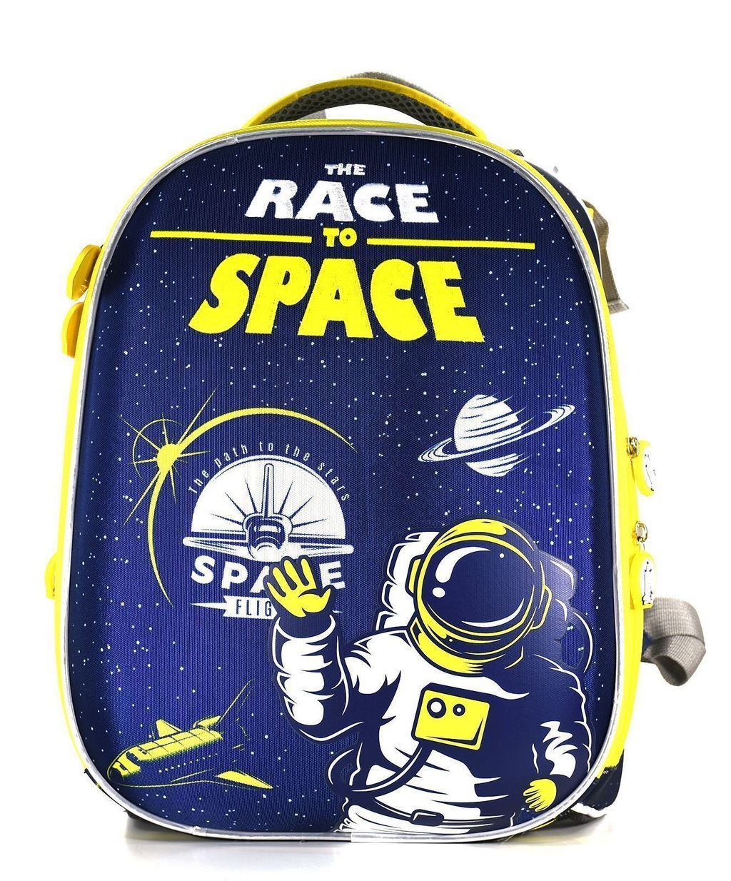 Рюкзак Schoolformat Race to space, модель ERGONOMIC+, жесткий каркас, двухсекционный, 38х3...
