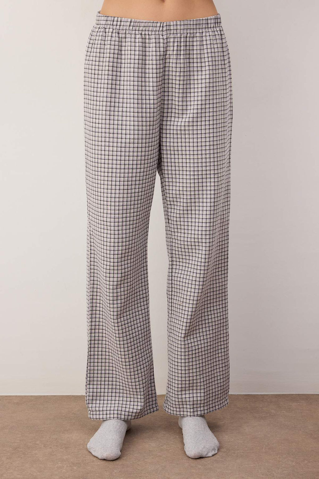 Gul Kurusu Kal?n/K?sl?k Ekoseli Flanel Dokuma Pijama Tak?m? THMAW26PT00196 - Trendyolmilla фото 7