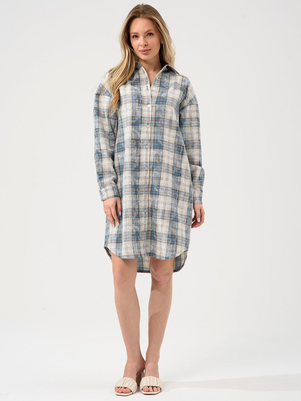 Халат фланель "Рубашка"