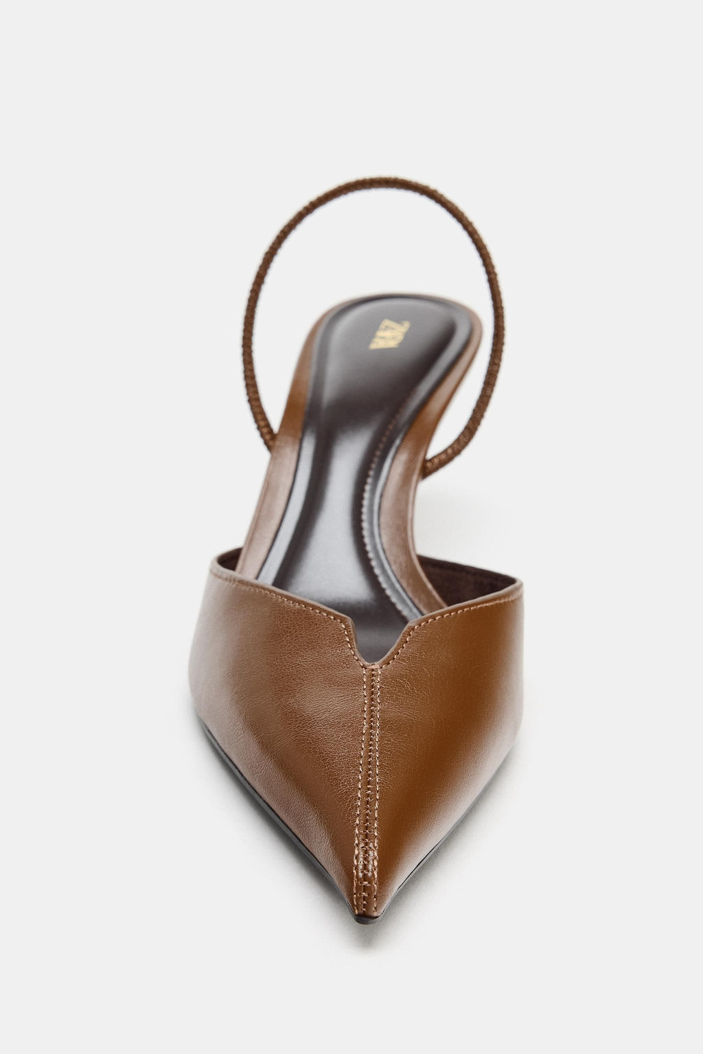 ZAPATO TAC?N DESTALONADO / Marr?n - Zara фото 5