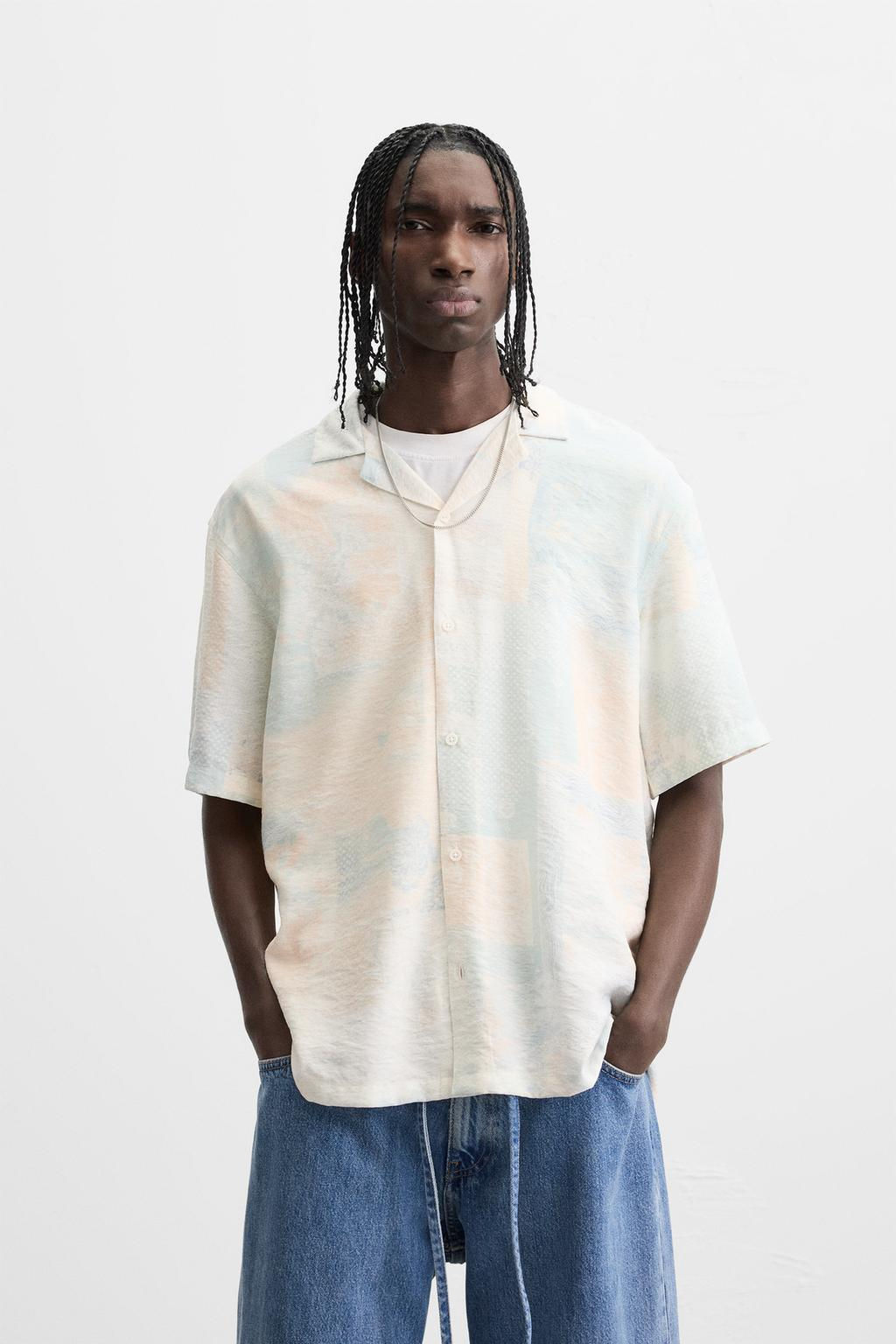 ABSTRACT PRINT SHIRT - Zara фото 10